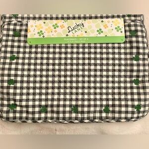 LUCKY LANE Shamrock Placemats St. Patrick’s Day